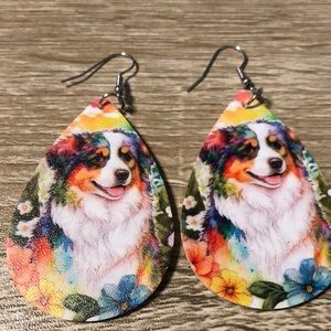 Australian shepherd earrings